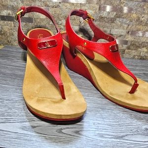 Ralph lauren t-strap wedge